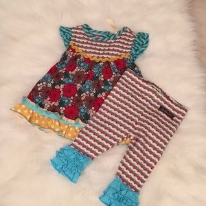 Matilda Jane Shirt/pants set. Precious on!